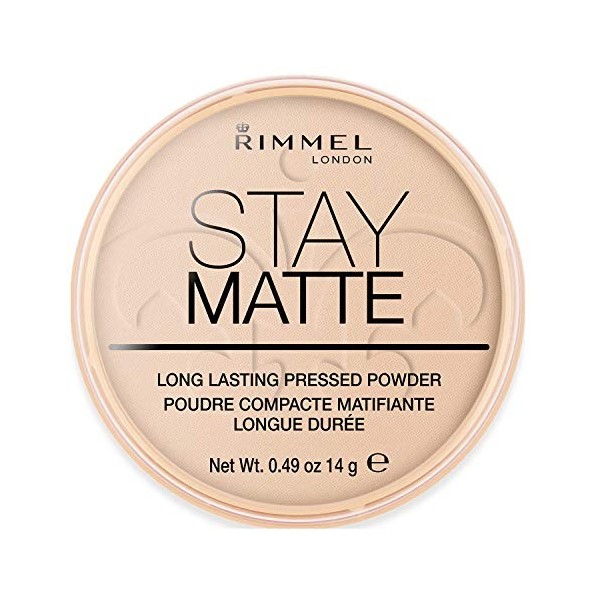 Rimmel Stay Matte Poudre Pressée, 003 Peach Glow Lot de 2 
