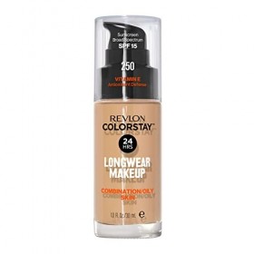 Revlon ColorStay - Fond de teint Longue Tenue 24H - Maquillage Teint et Soin Peaux Mixtes à Grasses - Formule Nourrissante et