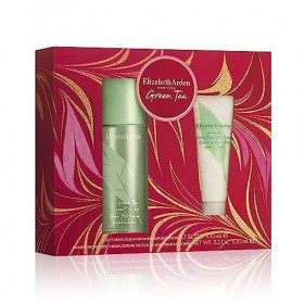 Elizabeth Arden Coffret Duo Green Tea Eau Parfumée et Crème pour le Corps, Senteur Fraîche & Fruitée, Parfum Léger et Vif, Ca