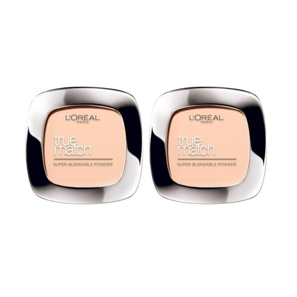 LOreal True Match Poudre 4 Beige Lot de 2 