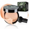 Mushroom Head Air Cushion CC Cream, coussin dair CC crème, crème BB hydratante et éclaircissante, fond de teint anti-cernes 
