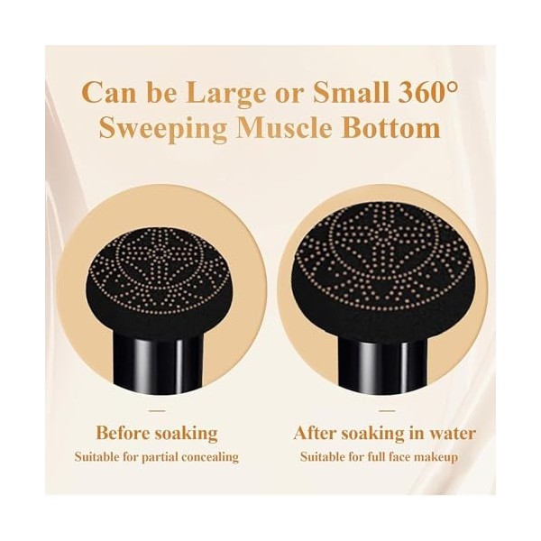 Mushroom Head Air Cushion CC Cream, coussin dair CC crème, crème BB hydratante et éclaircissante, fond de teint anti-cernes