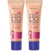 Rimmel London, BB Cream per trucco Match Perfection 9 in1 Lot de 2 