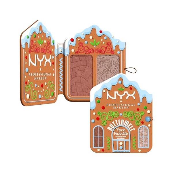 NYX Professional Makeup - Holiday 25 Buttemelt Face Palette - Light Medium