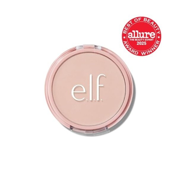 e.l.f. Halo Glow Filtre à poudre, poudre de finition pressée, couverture anti-plis, estompe pores, houppette velours, miroir,