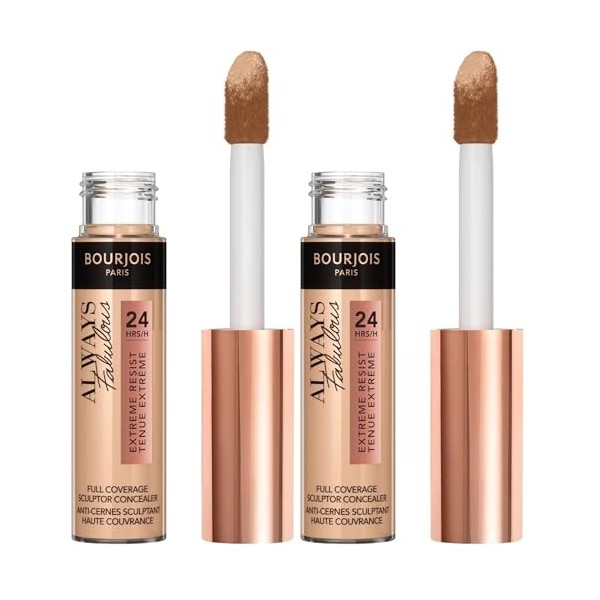 Bourjois, Anti-cernes Always Fabulous, 350 Light Sand, Correcteur Anti Cernes, Haute Couvrance, Tenue 24h, Acide Hyaluronique