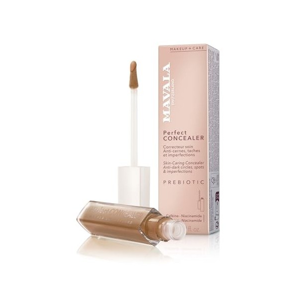 Mavala - Perfect Concealer, Soin Visage 2 en 1 Correcteur + Anti Cernes - Anti Imperfections, Hydratant, Apaisant, Couvrance 