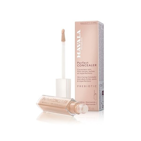 Mavala - Perfect Concealer, Soin Visage 2 en 1 Correcteur + Anti Cernes - Anti Imperfections, Hydratant, Apaisant, Couvrance 