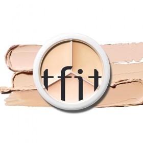 TFIT Cover Up Pro Palette correctrice de couleur 3 en 1 avec couverture complète, 00 Light, 15 g