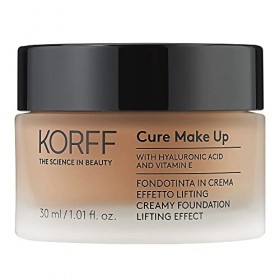 Korff Fondoteint crème Effet Lifting, coprise moyenne élevée avec acide hyaluronique et vitamine E, Texture fondante et Creme