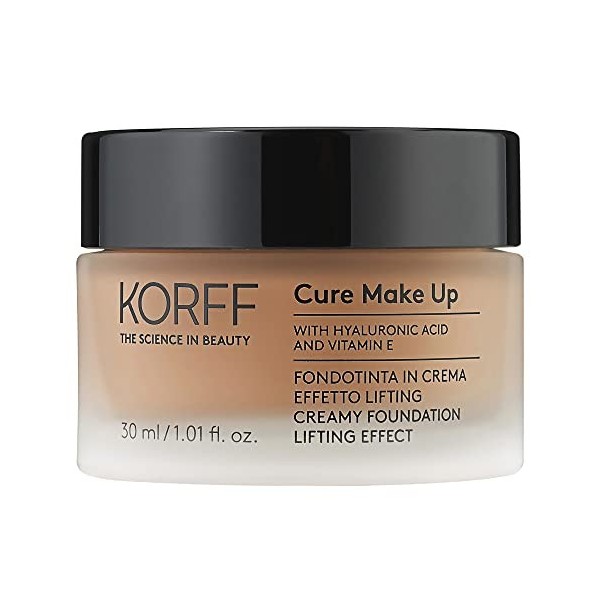 Korff Fondoteint crème Effet Lifting, coprise moyenne élevée avec acide hyaluronique et vitamine E, Texture fondante et Creme