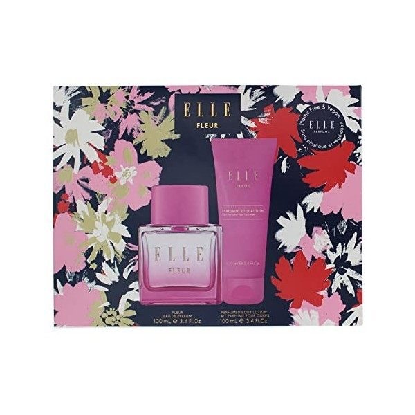 Elle Fleur Coffret cadeau 2 pièces Eau de parfum 100 ml Lotion pour le corps 100 ml