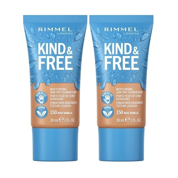 Rimmel - Perfecteur de teint Kind & Free - 150 Rose Vanilla Lot de 2 