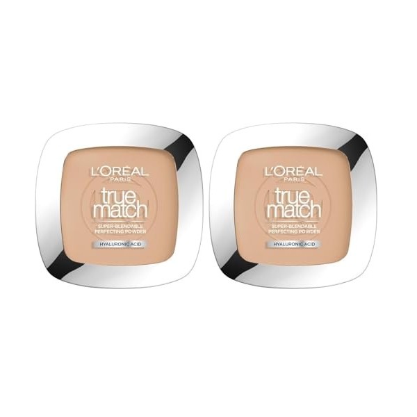 LOréal True Match Super Blendable Face Powder Rose Vanilla C2 Fond de Teint Lot de 2 