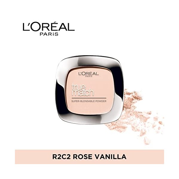 LOréal True Match Super Blendable Face Powder Rose Vanilla C2 Fond de Teint Lot de 2 