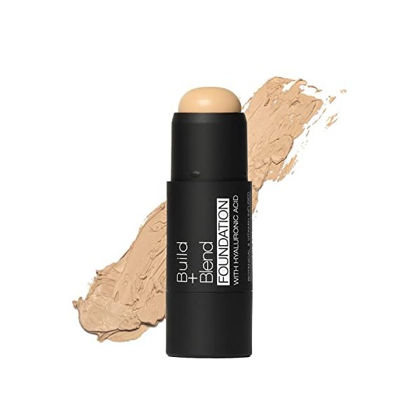 Palladio BUILD & BLEND Bâton de fond de teint, Bâton contour modulable à couvrance moyenne pour le visage, Formule crémeuse u
