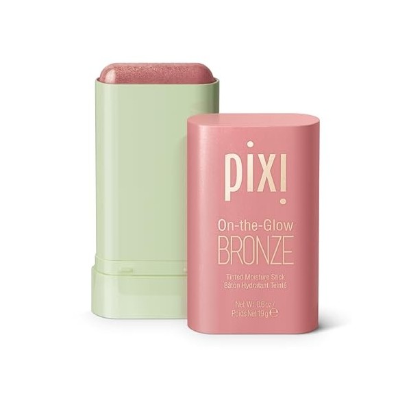 Pixi Beauty On-the-Glow Bronze | Teinte: WarmGlow | Stick Bronzant Hydratant pour Joues et Lèvres | Multistick au Ginseng, Al