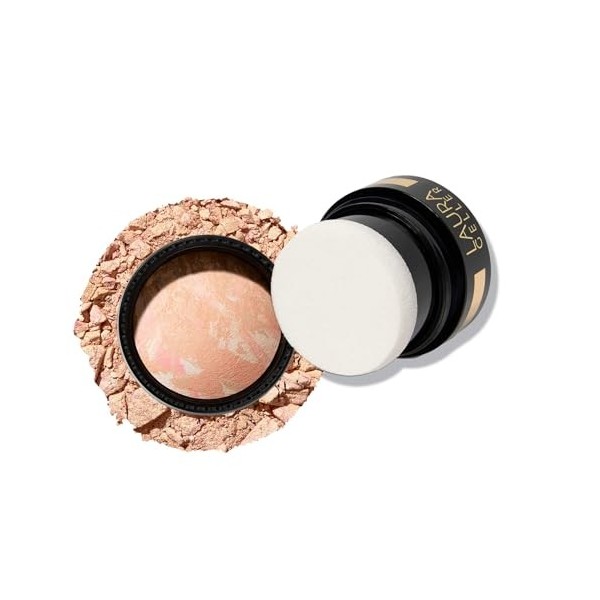 Laura Gel New York Baked Balance-n-Glow To Go Fond de teint illuminant format voyage – Porcelaine – Couverture transparente à