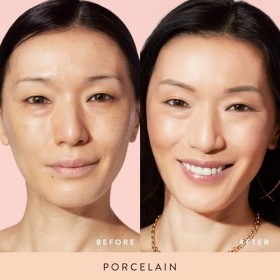 Laura Gel New York Baked Balance-n-Glow To Go Fond de teint illuminant format voyage – Porcelaine – Couverture transparente à