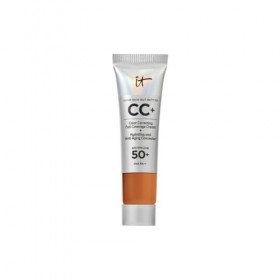 IT Cosmetics CC+ Crème, Fond de Teint Haute Couvrance SPF 50, Correcteur de Teint & Sérum Anti-Âge, Formulé avec Niacinamide 