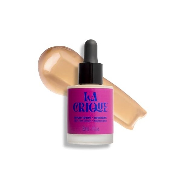 La Crique - Sérum Teinté Soin Hydratant 30 ml - Hydratation Intense & Glow Naturel - Peaux Sèches à Très Sèches - Acide Hyalu