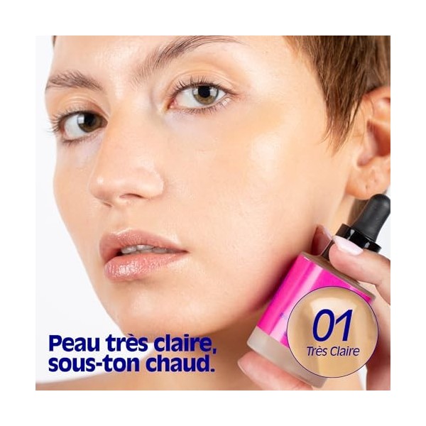 La Crique - Sérum Teinté Soin Hydratant 30 ml - Hydratation Intense & Glow Naturel - Peaux Sèches à Très Sèches - Acide Hyalu