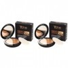 Tahe Compact Foundation Perfect Base de Maquillage Anti-âge, SPF 50+, 15 g 10 Pure Lot de 2 