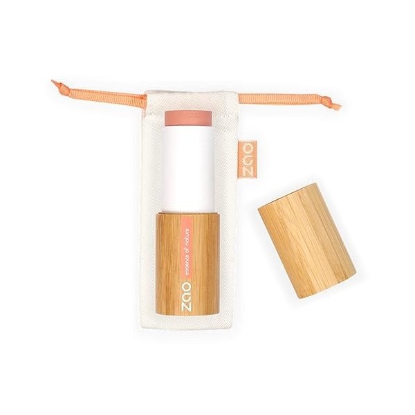 ZAO - Blush Stick RECHARGEABLE - 843 Corail Irisé - BIO VEGAN