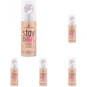 Essence Stay All Day 16H Long-Lasting Maquillaje 10 Lot de 5 