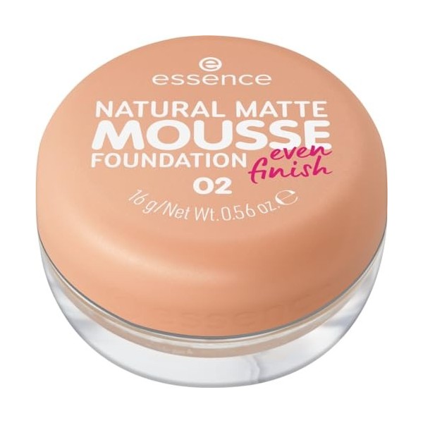 Essence - Fond de Teint Mousse Natural Matte Mousse - 02 Lot de 5 