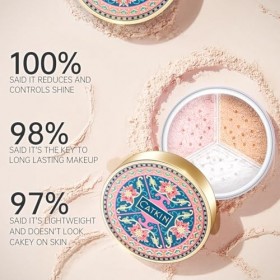 CATKIN Loose Setting Powder, Poudre Libre, Poudre Matifiante, Absorption de lExcès de Sébum, Anti-Pores, Correcteur de Coule