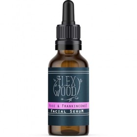 The Ilex Wood Sérum visage anti-âge à la rose et à lencens 100% naturel, végan, hydratant Sans cruauté envers les animaux 20