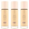 Catrice Soft Glam - Lot de 3 filtres liquides - Base n° 010 - Nude - Nourrissant, naturel, brillant, radieux, végétalien, san