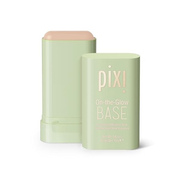 Pixi Beauty On-the-Glow Base | Fond de Teint Stick Hydratant | Teinte Vanilla: Claire, Ton Chaud | 19 g / 0,6 oz