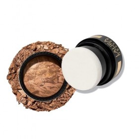 LAURA GELLER Baked to Go Balance-n-Brighten Fond de teint en poudre correcteur de couleur brun roux Taille voyage Couvertur