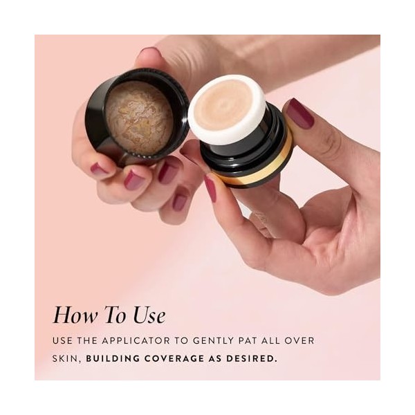 LAURA GELLER Baked to Go Balance-n-Brighten Fond de teint en poudre correcteur de couleur brun roux Taille voyage Couvertur