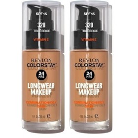 Revlon ColorStay - Fond de teint Longue Tenue 24H - Maquillage Teint et Soin Peaux Mixtes à Grasses - Formule Nourrissante et