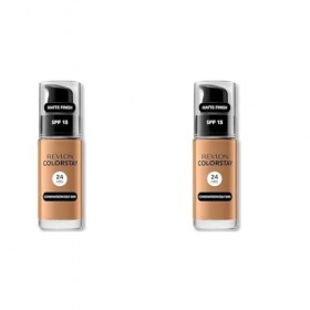 Revlon ColorStay - Fond de teint Longue Tenue 24H - Maquillage Teint et Soin Peaux Mixtes à Grasses - Formule Nourrissante et