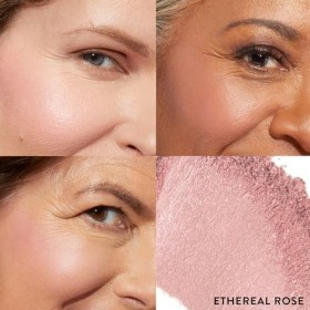 LAURA GELLER Blush Polvere Cotto Blush-n-Brighten Ethereal Rose – Fard Make Up in Polvere Marmorizzato, Cremoso e Leggero, 
