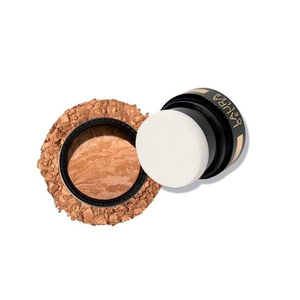 LAURA GELLER NEW YORK Baked Balance-N-Glow Fond de teint illuminant – Couverture transparente à la lumière 105 doré moyen à