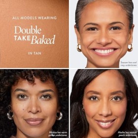 LAURA GELLER NEW YORK Fondotinta in Polvere Baked Double Take Tan – Coprenza Totale, Finish Opaco Traspirante, Fondotinta C