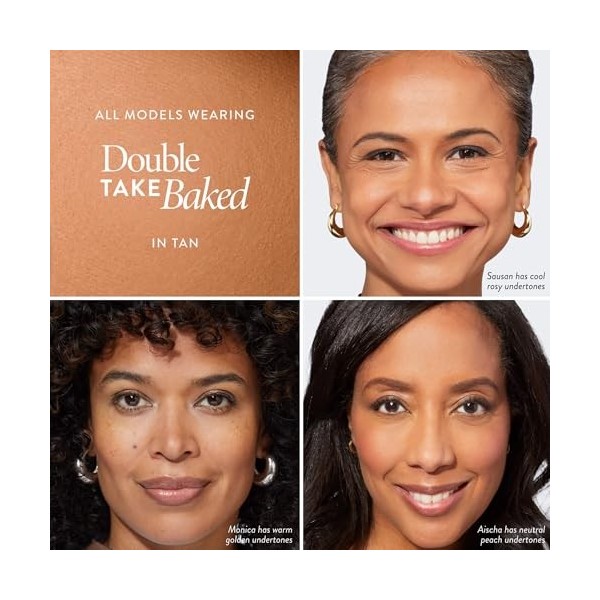 LAURA GELLER NEW YORK Fondotinta in Polvere Baked Double Take Tan – Coprenza Totale, Finish Opaco Traspirante, Fondotinta C