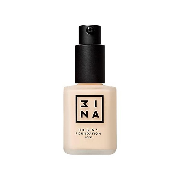 3INA | Maquillage Sans Cruauté | Vegan | Fond de Teint Fond | Couvrant Lègere à Moyenne | Texture Fluide | Longue Tenue | Fin