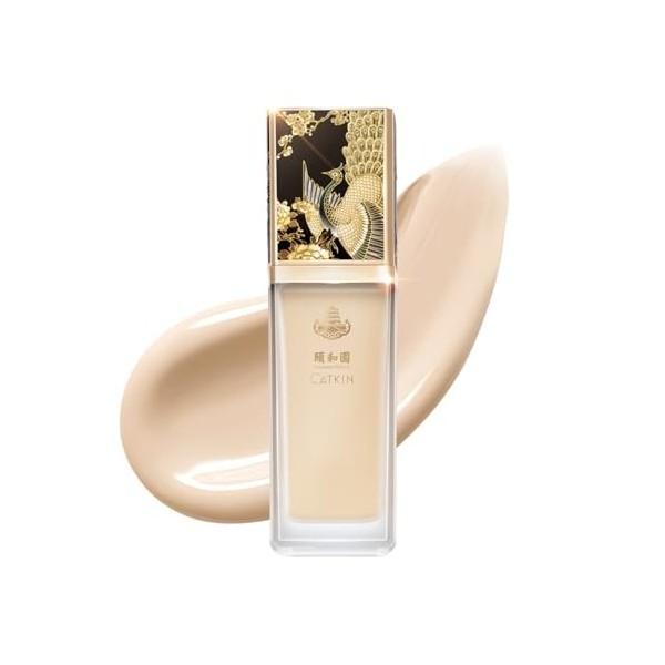 CATKIN Hydrating Face Foundation Primer, Base de Maquillage, Effet Floutant pour Pores Réduits et Teint Unifié, Finition Natu