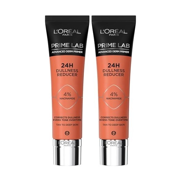 L’Oréal Paris - Base de Teint Soin Effet Bonne Mine - Fixation du Maquillage 24H - Formule 4% Niacinamide - Peaux Mates à Fon