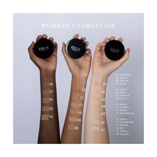 Idun Minerals Powder Foundation - 019 Sigrid For Women 0.31 oz Foundation