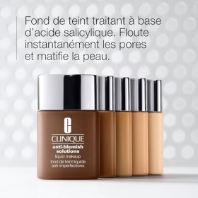 Clinique Anti-Blemish Solutions Fond de Teint Liquide à lAcide Salicylique Pour Peaux Mixtes à Grasses | Couvrance Moyenne, 
