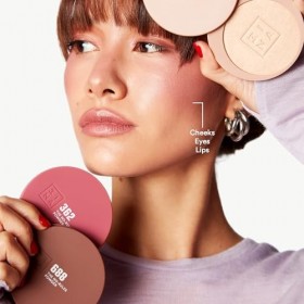 3INA MAKEUP - The No-Rules Powder 688 - Marron foncé - Poudre Compacte 3 en 1 Marron foncé Yeux Lèvres et Joues - Poudre avec