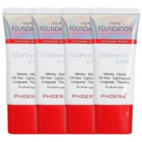 Glamza Phoera Fond de teint couvrant complet – Contrôle de lhuile longue durée 24 heures – même fond de teint emballage plus
