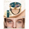 CATKIN Fond De Teint Cushion, Formule Légère Et Longue Tenue, Anti-Âge, Effet Naturel, Extraits De Plantes 7 En 1, Finition S
